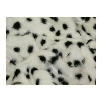 animal print short pile fur fabric dalmatian