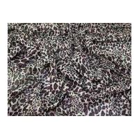 Animal Print Polyester Chiffon Dress Fabric Plum