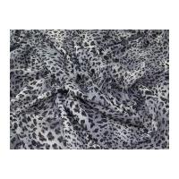 animal print polyester chiffon dress fabric grey