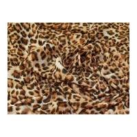 Animal Print Polyester Chiffon Dress Fabric Rust