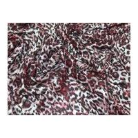 Animal Print Polyester Chiffon Dress Fabric Plum