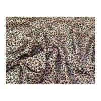 Animal Print Polyester Chiffon Dress Fabric Rust