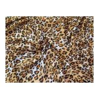 animal print polyester chiffon dress fabric orange