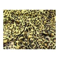 animal print polyester chiffon dress fabric citrus green