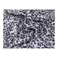 Animal Print Polyester Chiffon Dress Fabric Grey