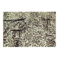 animal print soft dress fabric taupe black