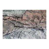 animal skin print stretch jersey dress fabric brown grey