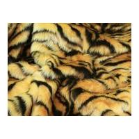 animal print short pile fur fabric tiger