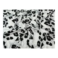Animal Print Stretch Jersey Dress Fabric Black & White