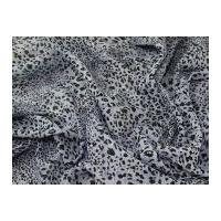 animal print polyester chiffon dress fabric ash blue