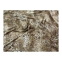 Animal Print Stretch Jersey Dress Fabric Brown