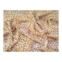 Animal Print Polyester Chiffon Dress Fabric Gold & Tan