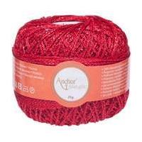 Anchor Artiste Metallic Red Yarn 25g