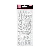 Anita\'s Glitterations Silver Number Stickers