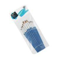 angular nylon two tone paintbrushes pack of 12