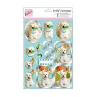 Anita\'s Birthday Pooch Foiled Decoupage Set A4