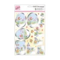 Anita\'s Springtime Flowers Foiled Decoupage Set A4