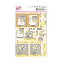 Anita\'s Visit From Stork A4 Foiled Decoupage Set