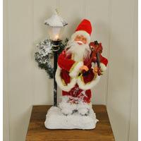 Animated Father Christmas Santa Figure with Violin - 46cm