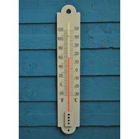Annecy Wall Mounted Thermometer in Shutter Blue by Garden Trading