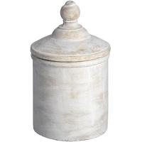 Antique Large White Cannister