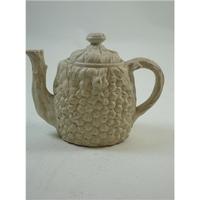 antique cream pineapple style teapot