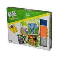 Animal Planet Peel & Stick Sticky Mosaic Set Stickers Safari Designs Craft Art