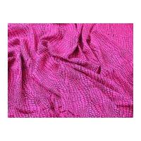 Animal Print Viscose Dress Fabric Cerise Pink