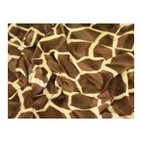 Animal Print Polyester Velboa Fabric Big Giraffe