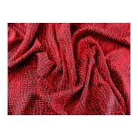 Animal Print Viscose Dress Fabric Red