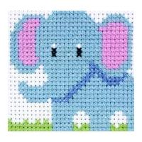 anchor 1st cross stitch kit for children beginners elephant 10cm