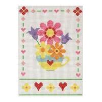 Anchor Cross Stitch Kit Flowers 23cm x 16cm