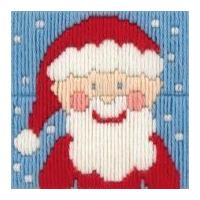 Anchor 1st Long Stitch Kit For Children & Beginners Santa 10cm