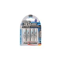 Ansmann 5035212 AA - Pack of 4 2850mAh Photo NiMH Premium AA batteries