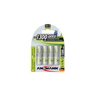 Ansmann 5030792 AA - Pack of 4 1300 mAh NiMH Basic AA Batteries