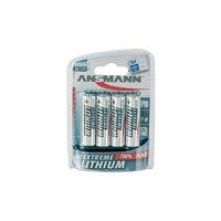 Ansmann 1512-0002 Extreme Lithium AA Battery Pk4