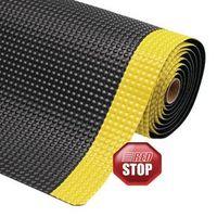 anti fatigue mat with slip resistant backing 910 x 600 black yellow