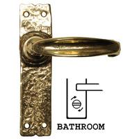 Antique Cast Brass Range Bathroom Door Handle Set 152x38mm 2439