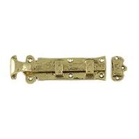 Antique Cast Brass Range Door Bolt 203mm 1157