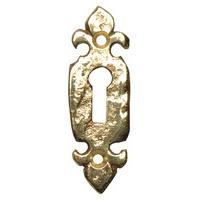 Antique Cast Brass Range Keyhole Cover 1493