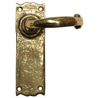 Antique Cast Brass Range Latch Door Handle Set 152x47mm 2451