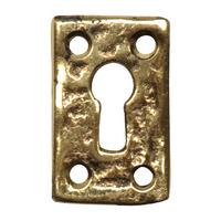 Antique Cast Brass Range Keyhole Cover 1502M