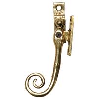 Antique Cast Brass Range Locking Window Handle Fastener 1165