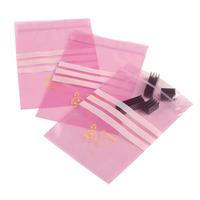 antistat 003 0003 pink esd ziplock bag 300 gauge 6x8 152 x 203mm 