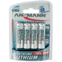 Ansmann Extreme Lithium Range 4 x AA Batteries