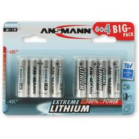 Ansmann Extreme Lithium Range 8 x AA Batteries