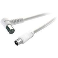Antennas Cable [1x Belling-Lee/IEC plug 75? - 1x Belling-Lee/IEC socket 75?] 2.50 m 75 dB White SpeaKa Professional