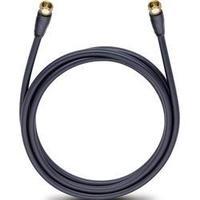 Antennas, SAT Cable [1x F plug - 1x F plug] 4 m 110 dB gold plated connectors Black Oehlbach