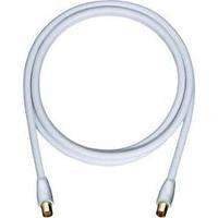 Antennas Cable [1x Belling-Lee/IEC plug 75? - 1x Belling-Lee/IEC plug 75?] 2 m 110 dB gold plated connectors White Oehlb