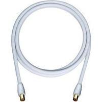 Antennas Cable [1x Belling-Lee/IEC plug 75? - 1x Belling-Lee/IEC plug 75?] 4 m 110 dB gold plated connectors White Oehlb